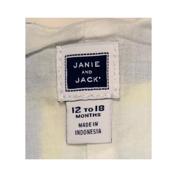 EUC JANIE AND JACK ROMPER , SIZE 12-18 MONTHS - Picture 2 of 3